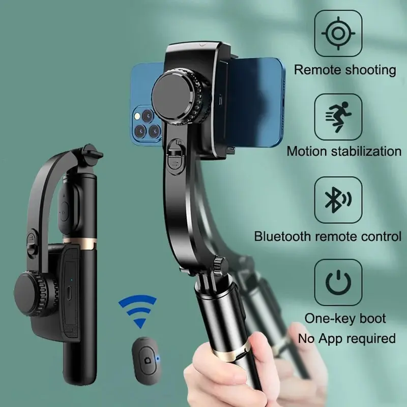 Photography Basics - Q08 Ręczny Gimbal Stabilizator Selfie Stick