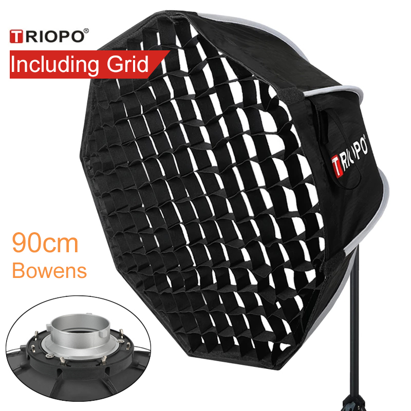 Photography Umbrella - Triopo 90cm Przenośny Softbox z Mocowaniem