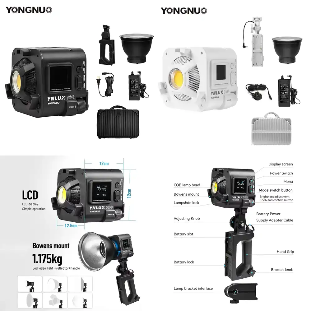 YONGNUO YNLUX100 100W 3200K-56 – Photography Videos Free recenzja i cena